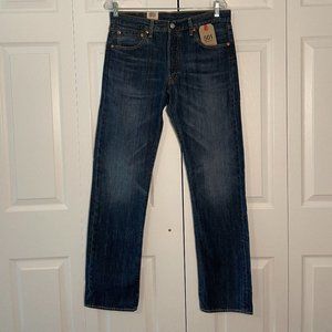 NWT Levi's 501 Original Dark Wash
